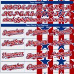 Personalized 3D American Flag Baseball Jersey - White Red-Royal Authentic Design Personalized White Red-Royal 3D American