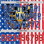 Personalized 3D American Flag Eagle Red-Royal Baseball Jersey - Authentic Design Personalized White Red-Royal 3D American