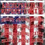 Custom Name and Number 3D American Flag Softball Jersey - Personalized White Red-Royal Fashion Team Apparel Personalized