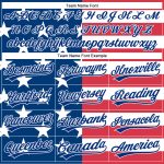 Personalized 3D American Flag Baseball Jersey - Patriotic Red-Royal Design, Authentic Style Personalized White Red-Royal