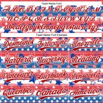Custom American Flag Baseball Jersey - Personalized 3D Patriotic Jersey with Name & Number in White Red-Royal Personalized