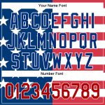 Personalized 3D American Flag Baseball Jersey - Patriotic Red-Royal Design, Authentic Style Personalized White Red-Royal