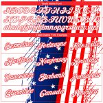 Personalized 3D American Flag Patriotic Performance T-Shirt in White Red-Royal Colors Personalized White Red-Royal 3D American
