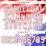 Custom American Flag Performance T-Shirt with Name and Number - Personalized Red Royal 3D Patriotic Tee Personalized White
