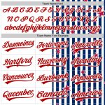 Custom American Flag 3D Baseball Jersey with Personalized Name and Number - White Red-Royal Team Gear Personalized White