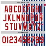 Custom American Flag 3D Baseball Jersey with Personalized Name and Number - White Red-Royal Team Gear Personalized White