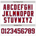 Custom Name Number Baseball Jersey - Personalized 3D Pattern Abstract Splash in White Red-Royal Design Personalized White