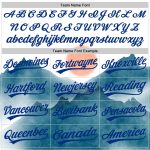 Custom Name and Number Baseball Jersey - Personalized White Red-Royal 3D Watercolor Mountains Design Personalized White Red-Royal