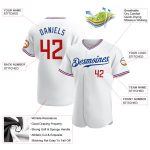 Custom Name and Number Baseball Jersey - Personalized Authentic Red-Royal Team Jersey Personalized White Red-Royal Authentic