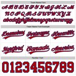 Custom Name and Number Authentic Basketball Shorts - Personalized White Red-Royal Team Apparel Personalized White Red-Royal