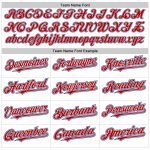 Custom Name and Number Baseball Jersey - Personalized Red-Royal Authentic Raglan Sleeves Team Design Personalized White Red-Royal