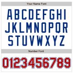 Custom Name and Number Baseball Jersey - Personalized Red-Royal Authentic Raglan Sleeves Team Design Personalized White Red-Royal