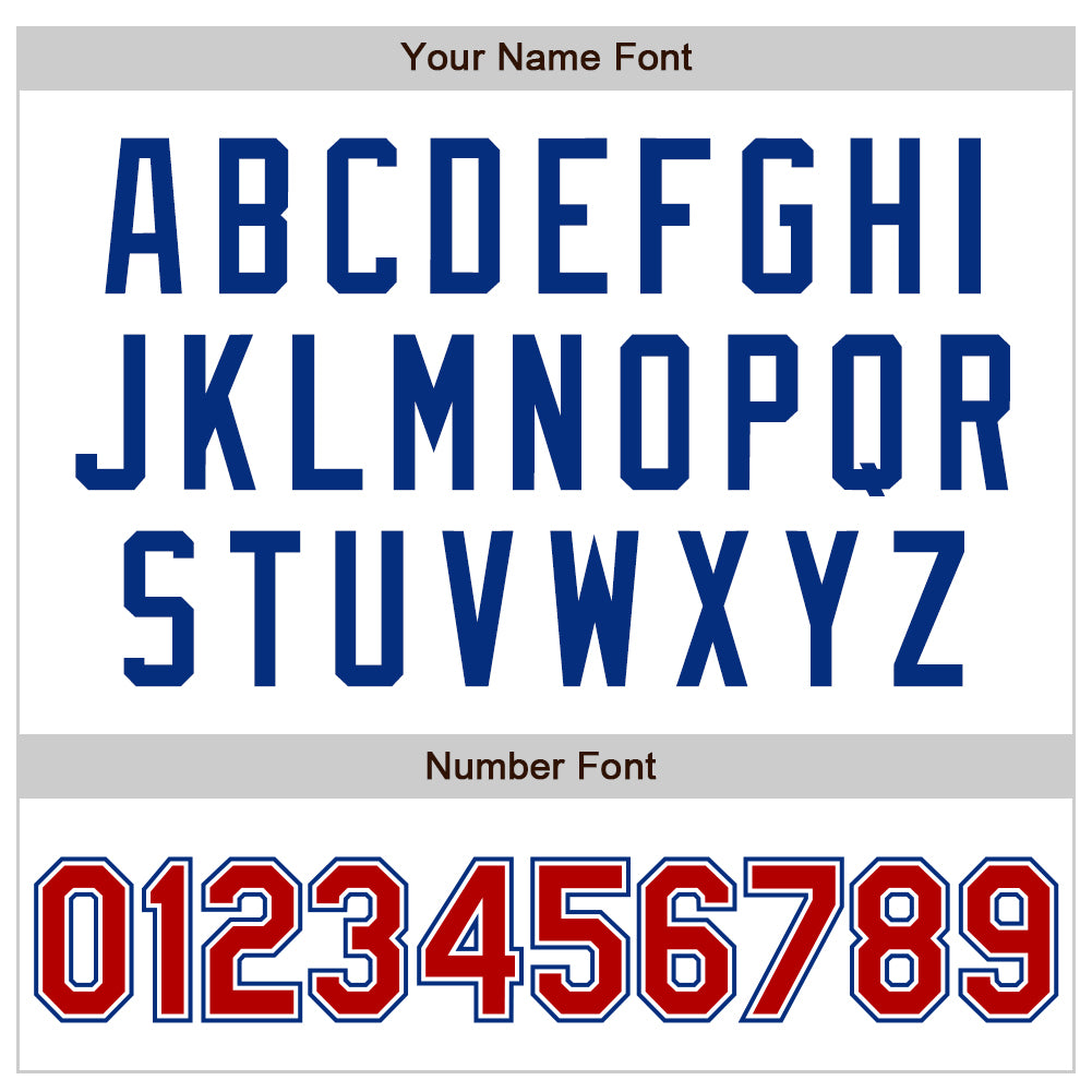Personalized White Red-Royal Authentic Raglan Sleeves Baseball Jersey Team Custom Name and Number Custom Name and Number Baseball Jersey - Personalized Red-Royal Authentic Raglan Sleeves Team Design Personalized White Red-Royal - Image 5