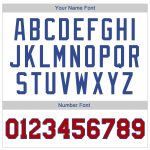 Custom Name Number Authentic Throwback Basketball Jersey - Personalized White Red-Royal Team Jersey Personalized White Red-Royal