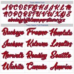 Custom Name Number Authentic Throwback Basketball Jersey - Personalized White Red-Royal Team Jersey Personalized White Red-Royal