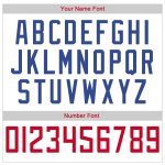 Personalized Authentic Throwback Rib-Knit Baseball Jersey Shirt White Red-Royal Personalized White Red-Royal Authentic Throwback
