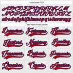 Custom Name and Number Personalized Red-Royal Hockey Lace Neck Jersey - Team Apparel Personalized White Red-Royal Hockey