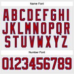 Custom Name and Number Personalized Red-Royal Hockey Lace Neck Jersey - Team Apparel Personalized White Red-Royal Hockey