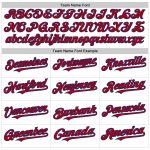Custom Name and Number Baseball Jersey - Personalized Authentic White Red-Royal Line Personalized White Red-Royal Line Authentic