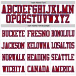 Custom Name and Number Personalized Football Jersey in White Red-Royal Mesh - Authentic Team Apparel Personalized White Red-Royal