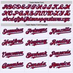Custom Name Number Personalized Throwback Baseball Jersey - White Red-Royal Authentic Mesh Team Jersey Personalized White