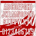 Custom Name Number Jersey Sublimation Basketball Suit with Personalized Red White Wind Shapes Round Neck Design Personalized