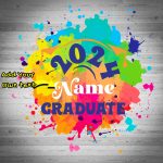 Custom Name and Number Graduation T-Shirt - Personalized White Royal 3D Design for Team Performance Personalized White Royal