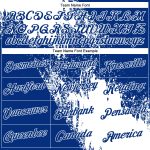 Custom Name and Number Personalized 3D Pattern Brush Stroke Performance T-Shirt - White Royal Design Personalized White Royal