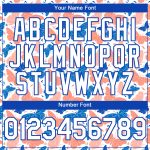 Personalized 3D Animal Butterfly Baseball Jersey Custom Name & Number - White Royal Team Design Personalized White Royal