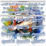 Custom Name and Number Baseball Jersey - Personalized White Royal Crocodile 3D Pattern Design Personalized White Royal 3D