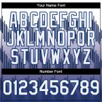 Custom Name and Number Authentic Baseball Jersey with Personalized White Royal 3D Pattern Design Lines Personalized White