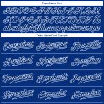 Personalized Multicolor Authentic Baseball Jersey with Custom Name & Number - White Royal 3D Pattern Design Personalized