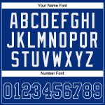 Personalized Multicolor Authentic Baseball Jersey with Custom Name & Number - White Royal 3D Pattern Design Personalized