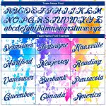 Custom Name Number Basketball Jersey - Personalized White Royal 3D Watercolor Splash Design Personalized White Royal 3D Pattern