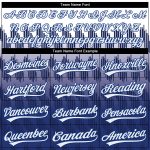 Custom Name Number Softball Jersey Unisex Two-Button Royal White 3D Pattern, Personalized Team Apparel Personalized White