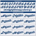 Custom Name and Number Personalized White Royal Authentic Baseball Jersey Personalized White Royal Authentic Baseball Jersey