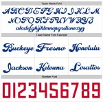 Custom Name Number Personalized Authentic Basketball Shorts White Royal Throwback Personalized White Royal Authentic Throwback
