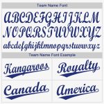 Custom White Royal Baseball Jersey - Personalized Sports Apparel Personalized White Royal Baseball Jersey