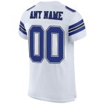 Custom Football Jersey with Personalized Name and Number - White Royal-Black Mesh Authentic Design Personalized White Royal-Black