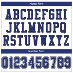 Custom Football Jersey with Personalized Name and Number - White Royal-Black Mesh Authentic Design Personalized White Royal-Black