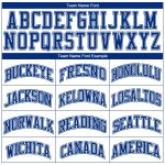 Personalized Sublimation Basketball Jersey in White and Royal Color Block, Round Neck Design Personalized White Royal Color