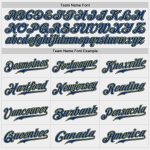 Custom Name & Number Authentic Baseball Jersey - Personalized White Royal-Gold Team Jersey Personalized White Royal-Gold