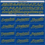 Custom Name and Number White Royal-Gold Baseball Jersey - Personalized Authentic Split Fashion Team Jersey Personalized White
