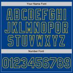 Custom Name and Number White Royal-Gold Baseball Jersey - Personalized Authentic Split Fashion Team Jersey Personalized White