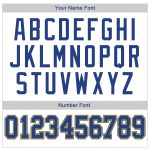 Custom Name and Number Authentic Throwback Basketball Jersey - Personalized White Royal-Gold Team Jersey Personalized White