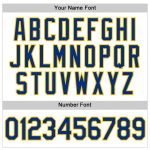 Custom Team Name and Number Performance T-Shirt - Personalized White Royal-Gold Apparel Personalized White Royal-Gold Performance