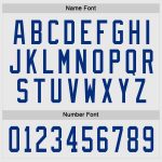 Custom Name and Number Personalized White Royal Hockey Jersey - Team Apparel Personalized White Royal Hockey Jersey Team
