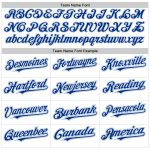 Custom Name and Number Personalized White and Light Blue Baseball Jersey with Authentic Raglan Sleeves Personalized White