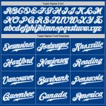 Custom Name and Number Personalized White Light Blue Split Baseball Jersey - Authentic Team Fashion Jersey Personalized White