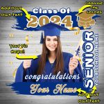 Custom Name and Number Royal-Old Gold 3D Graduation Performance T-Shirt - Personalized White Design Personalized White Royal-Old